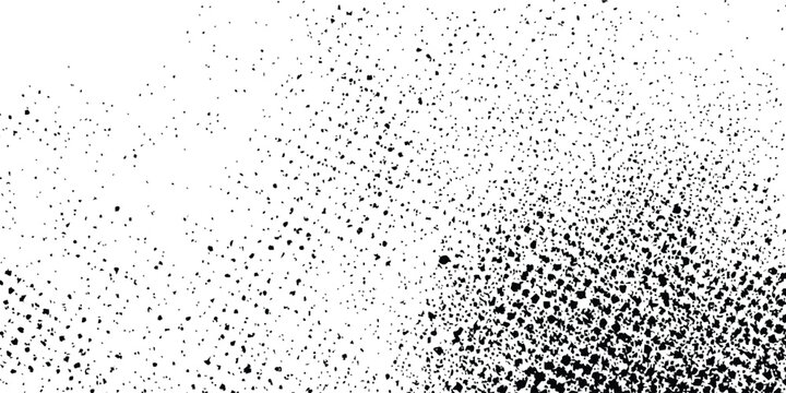 Abstract black and white grunge background. dirt overlay or screen effect use for grunge and vintage image style .Rubbed texture with a halftone raster pattern. paper texture design