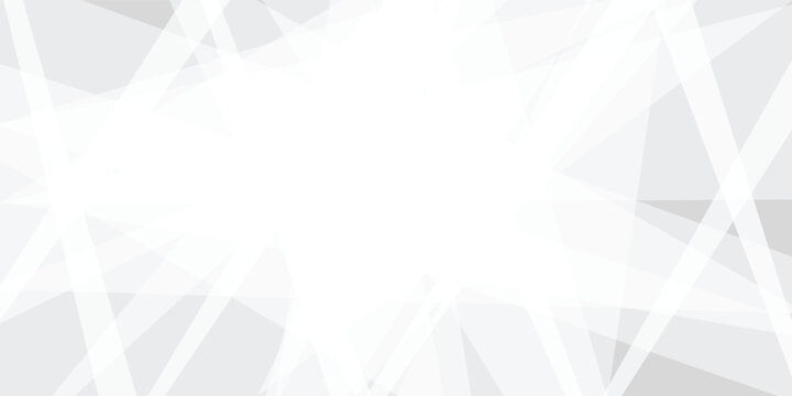 A geometric pattern of intersecting lines and shapes in shades of white and gray, creating a complex abstract design