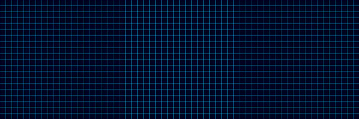 Dark blue neon grid background glowing lines forming futuristic digital landscape perspective pattern technology concept modern sci fi interface virtual space geometric texture © SpainArts
