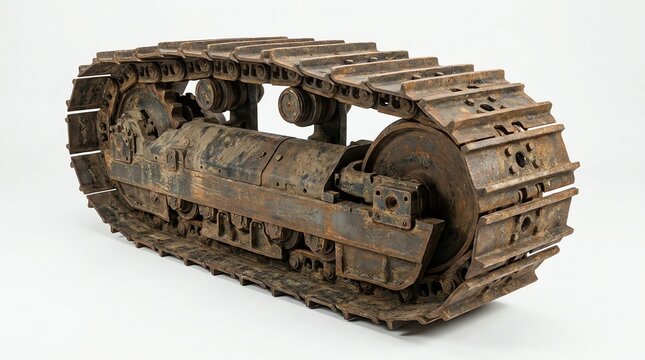 Old Military Tank Model with Rust and Wear Showing Historical Warfare Equipment.