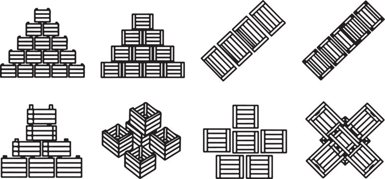 Black and white isometric office building interior layouts vector Vector