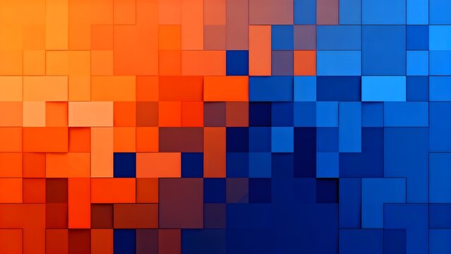 Colorful geometric square pattern