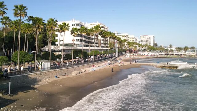 Aerial view of Marbella, Andalusia. Southern Spain