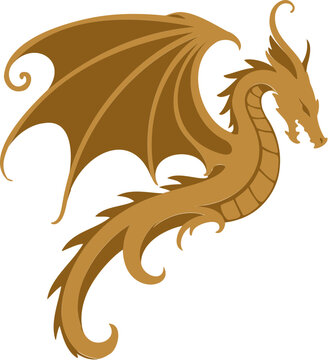 vector illustration of a dragon