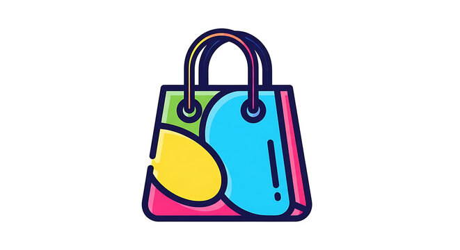 Cartoon-style backpack with a smiling blue monster face, pink and purple straps, yellow zipper pull smile