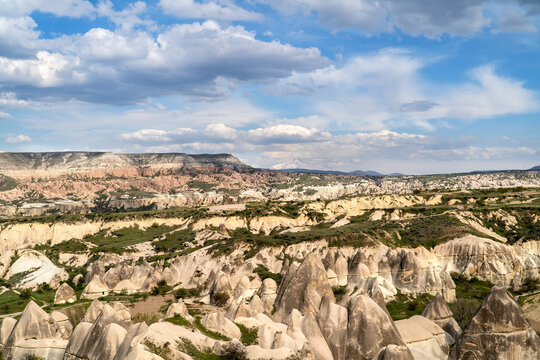 Cappadocia landscape in  in Central Anatolia, Turkey