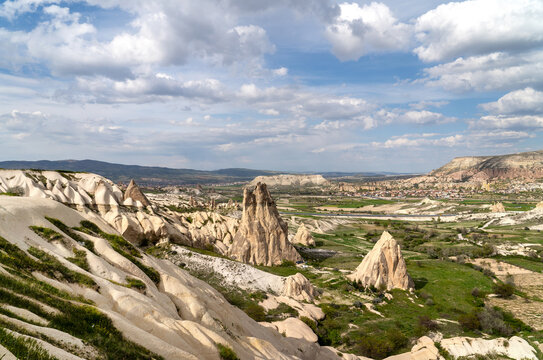 Cappadocia landscape in  in Central Anatolia, Turkey