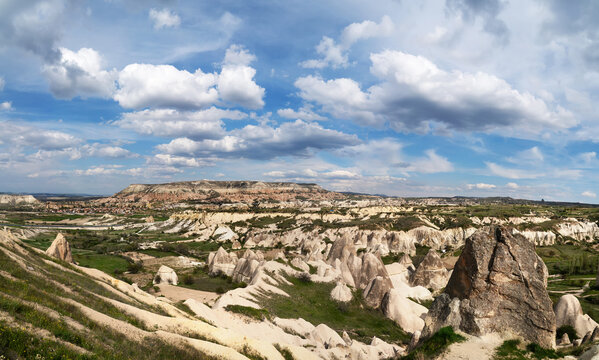Cappadocia landscape in  in Central Anatolia, Turkey