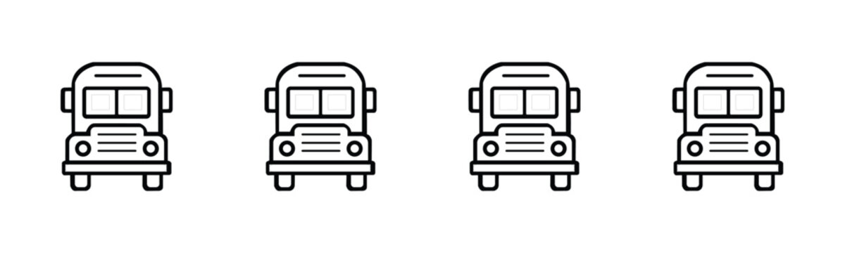 icon bus transportation shcool