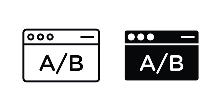 A B testing icon