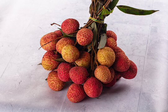 Sweet juicy ripe lychee fruit