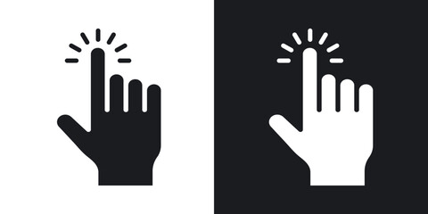 Fototapeta premium Easy to use icons in solid black and white collection