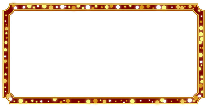 Red Marquee Horizontal Frame