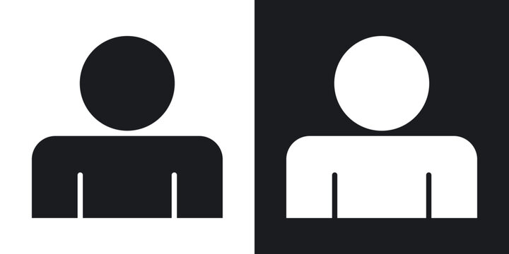 Individual icons in solid black and white collection