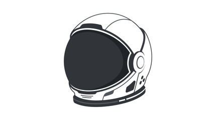 Fototapeta premium Astronaut Helmet in Space Theme Illustration.