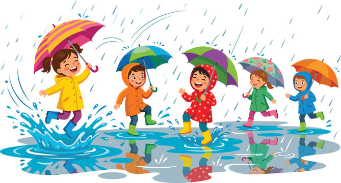 Cartoon Kids Playing Outside Images – Browse 170,270 Stock Photos ...