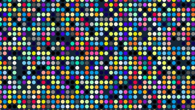 Colorful dots pattern on dark background for creative design