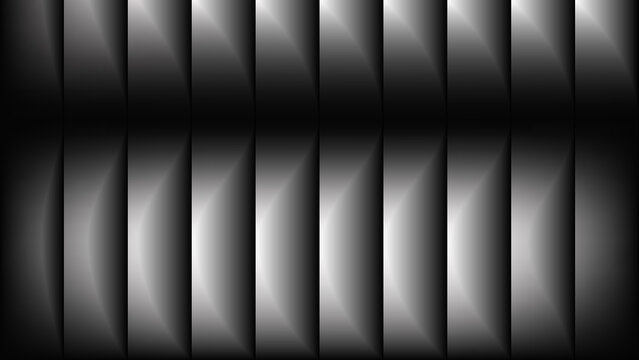 Abstract vertical stripes with gradient silver and black