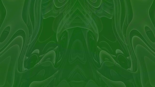 Green Reflective Fluid Abstract Loop Background
