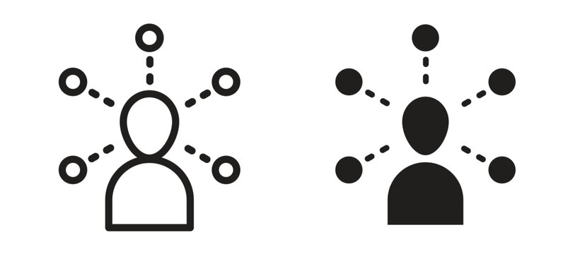 Skills icon symbol, black style vector icons packaging design Vector illustrationsn icon symbol, black style vector icons pack
