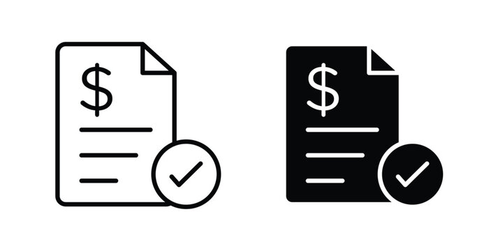 Bill paid icon
