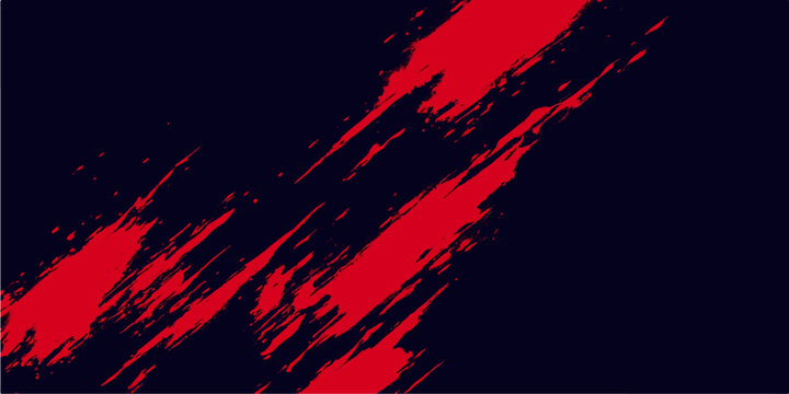 Abstract grunge background featuring dramatic red ink splashes that resemble a burning fire and explosion of dark energy