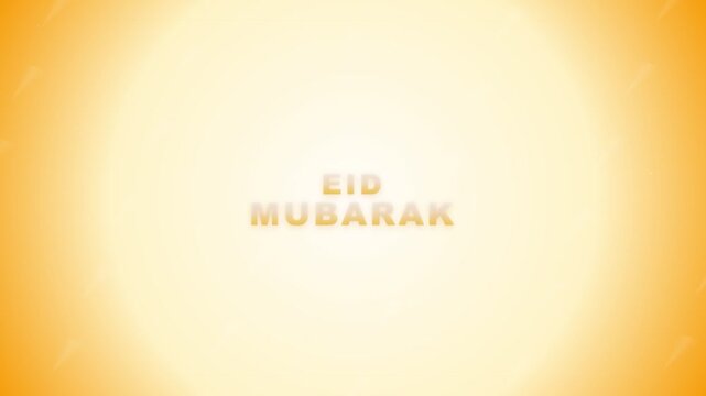 Bright and vibrant Eid Mubarak greeting message radiating warmth against a soft gradient background, symbolizing joy and celebration for festive Islamic holidays
