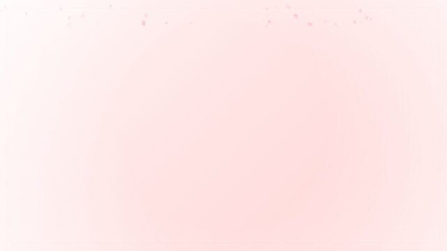 Soft pastel pink gradient background with subtle texture, delicate floral petal designs, and serene spring celebration templates