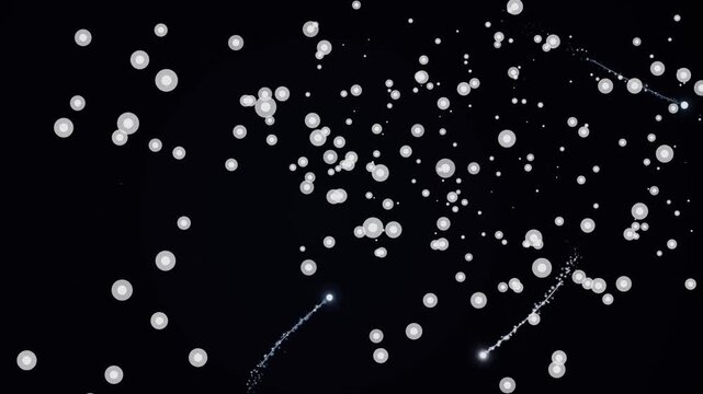 falling snow flakes