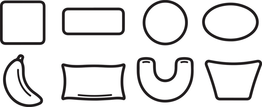 Hand drawn icons set of glasses frames vector illustration Vector