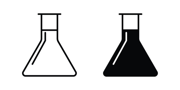 Laboratory flask icon