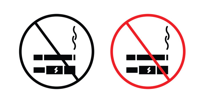 no smoking including electronic cigarettes sign