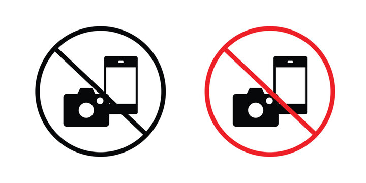 Photo and phone forbidden sign