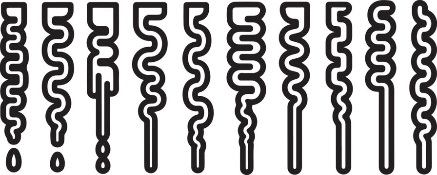 Vector pattern of black question marks on light gray background Vector
