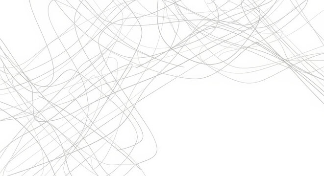 Ethereal monoline thread patterns in light gray abstract threads light-gray delicate