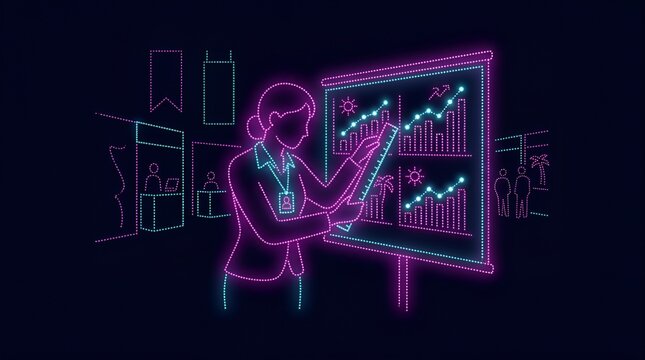 Market researcher analyzing consumer behavior data