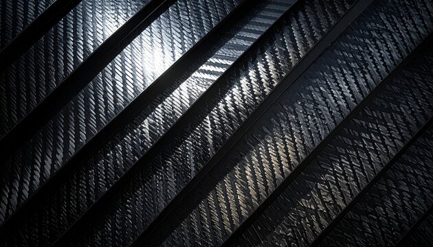 Abstract Carbon Fiber Texture Background with Sleek Lines
