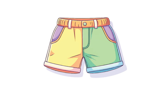 Colorful Cartoon Shorts for Kids and Adults.