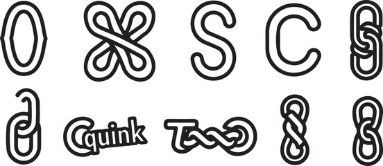 Black and white vector logo design with cursive typography Vector © Sazid