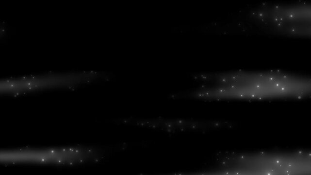 white color flowing glitter particles modern design black gradient background