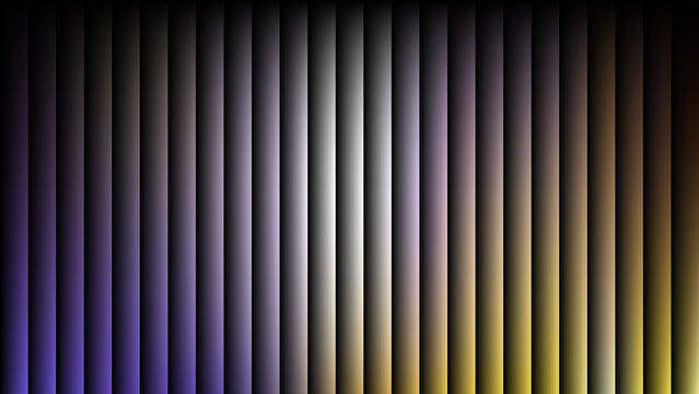 Abstract vertical stripes gradient background with purple blue and yellow color transition effect.