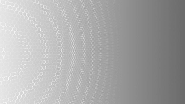 white color hexagonal shapes mesh pattern wavy texture gradient design loopable seamless geometrical background