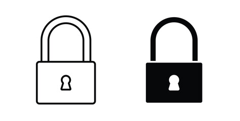 Lock icon vector art set © Lohan