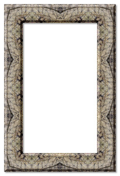 Stone texture frame with transparent background