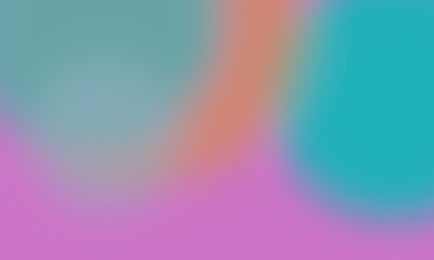 Obraz premium Abstract teal and pink gradient background, with soft blended, color texture