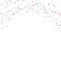 Fototapeta premium Colorful confetti and stars on transparent background vector illustration