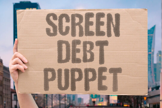 "Screen Debt Puppet" Digital addiction unpayable debt and managed opposition are control tools. DIGITAL. DEBT. OPPOSITION. INSTITUTIONAL. CONTROL.