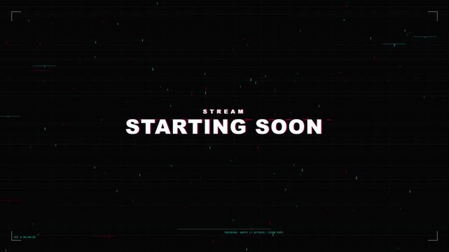treaming starting soon graphic motion