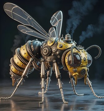 A macro closeup of a spider and a fly on a black background captures the detailed wings and features of each insect in nature