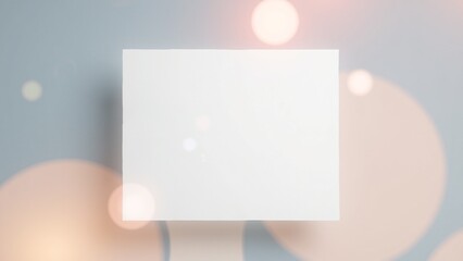 Obraz premium Modern Poster Mockup Close-up with Depth of Field
